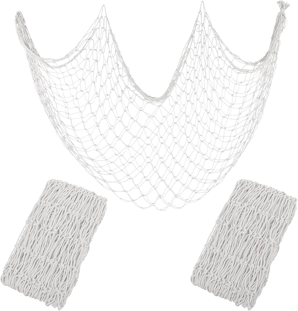 Decorative Fishing Net 80x40 Inch,YuanDe 2 Pack Large Picture Fish Net | Amazon (US)
