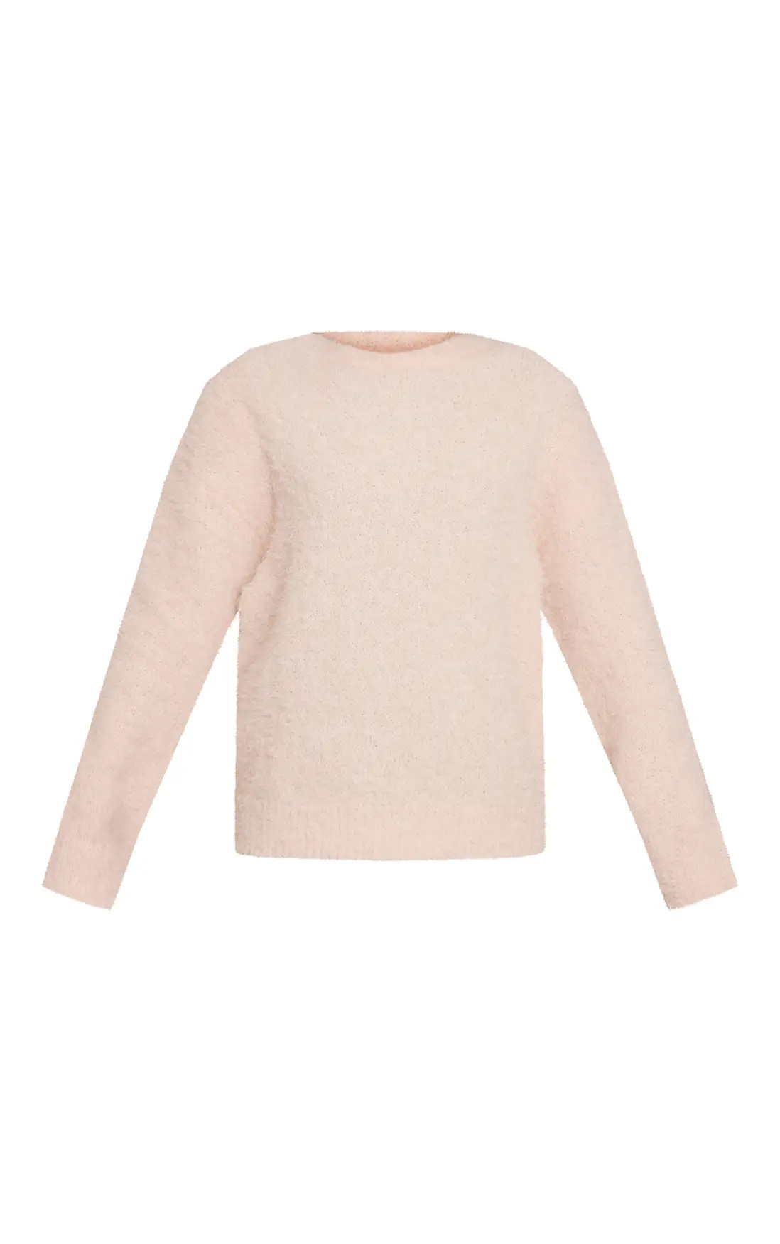 Knitwear | Tall White Teddy Knit Oversized Jumper | PrettyLittleThing | PrettyLittleThing US