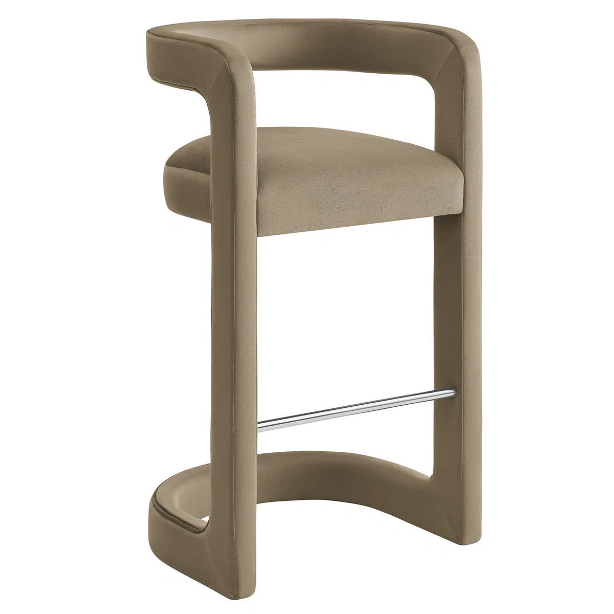 Winslow Performance Velvet Stool | Wayfair North America