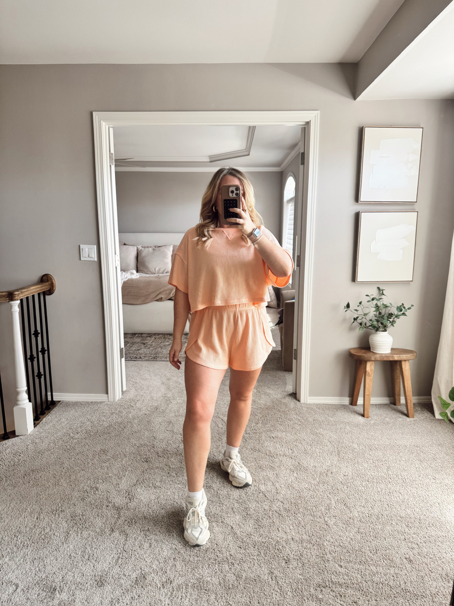 Cute and Comfy Matching Set! And under $40!! 🤩 It's so cute for running errands or school drop off but comfy enough for lounging at home! I'm wearing a size XL in both the top and bottoms

Size 12 | Large | 5'4"

Midsize Summer Outfits 

 #LTKSummerEdit #LTKMidsize #LTKFindsUnder50