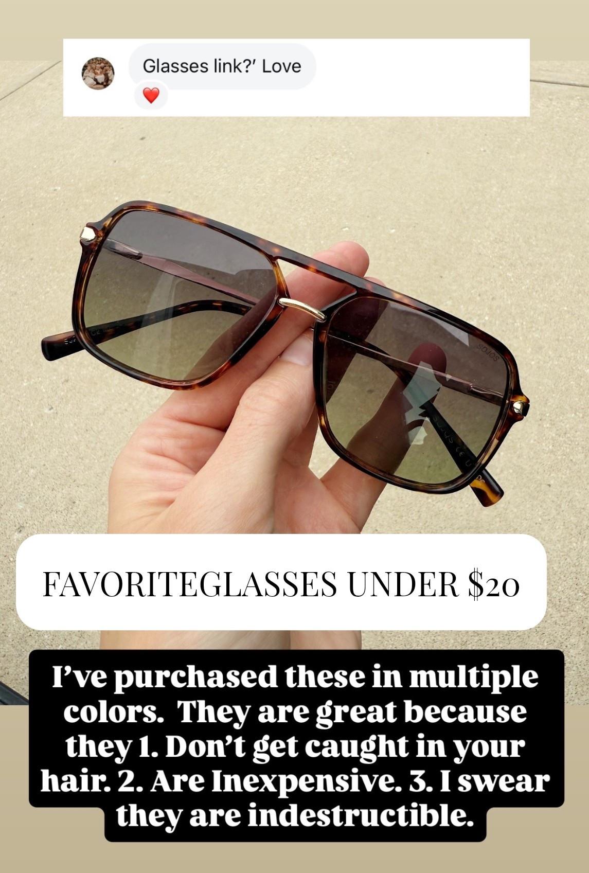 I’ve purchased these sunglasses in different colors and they are indestructible, I swear 🤣.  

#LTKmomlife #LTKootd #LTKOver40