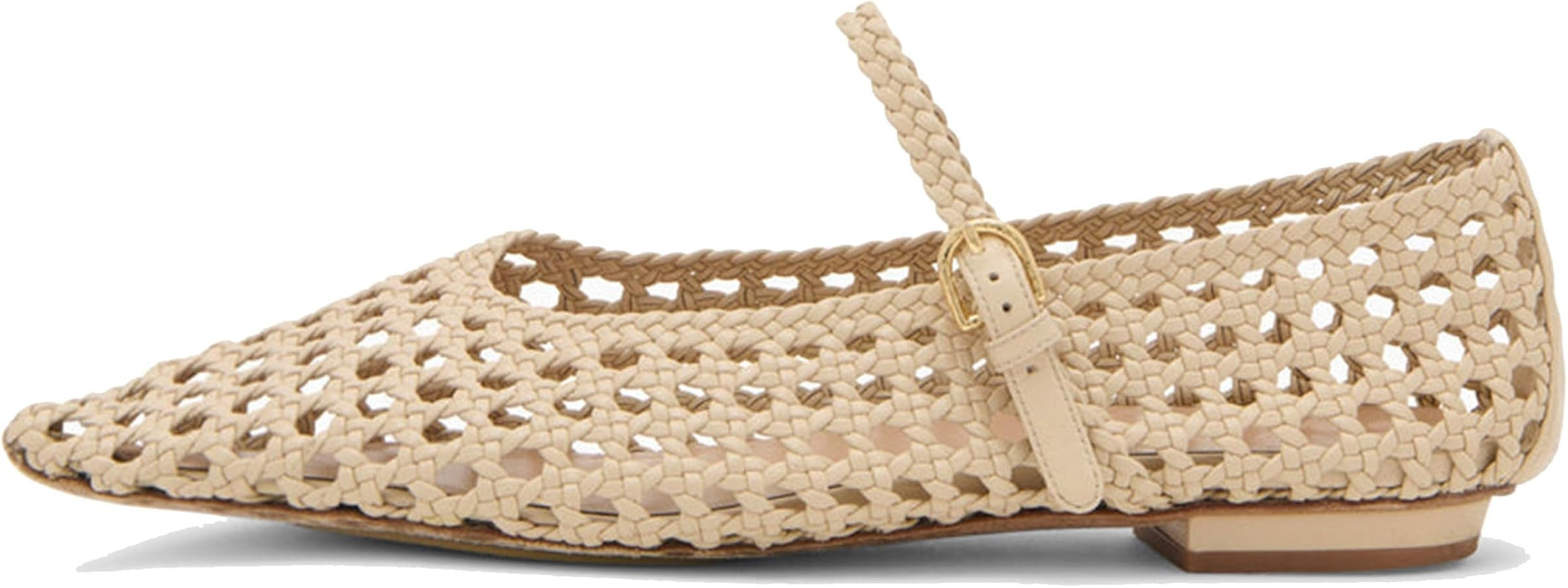 Woven Ballet Flats for Women Mary Jane Style Pointed Toe Comfortable Breathable Stylish and Elegant Perfect for Formal or Versatile | Amazon (US)