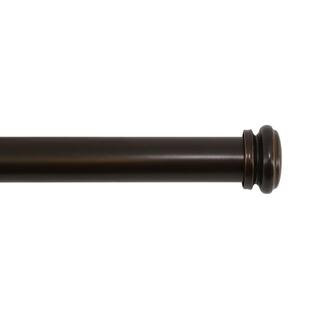 72 in. - 144 in. Mix and Match Telescoping 1 in. Single Curtain Rod in Oil-Rubbed Bronze | The Home Depot