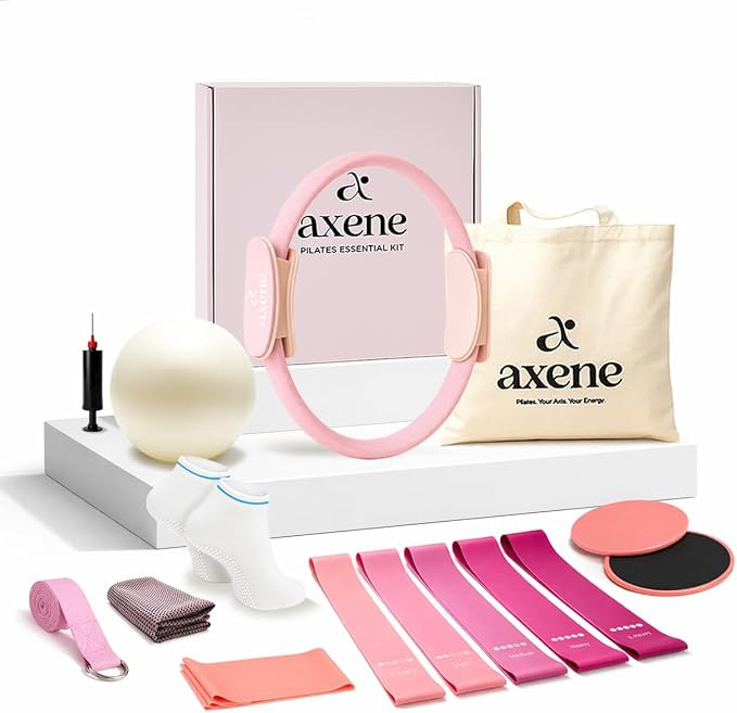 Axene Pilates Ring Kit for Home Workouts – 14" Magic Circle, Pilates Equipment Set for Women | ... | Amazon (US)