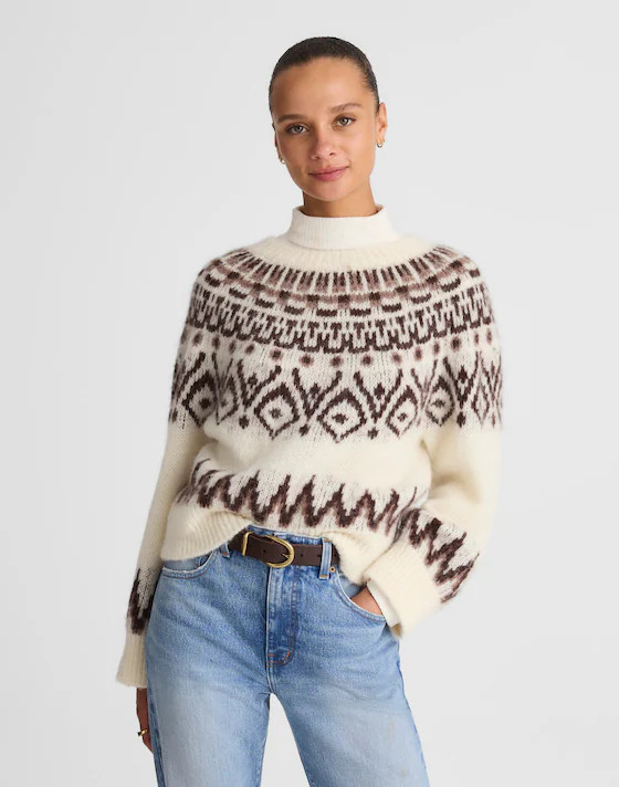 Fair Isle Boxy Sweater | Madewell