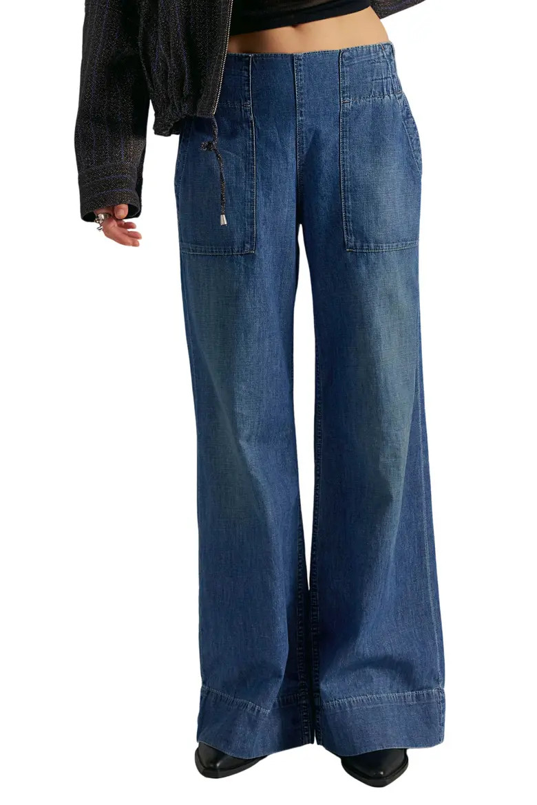 Breezy Pull-On Wide Leg Jeans (Women) | Nordstrom | Nordstrom