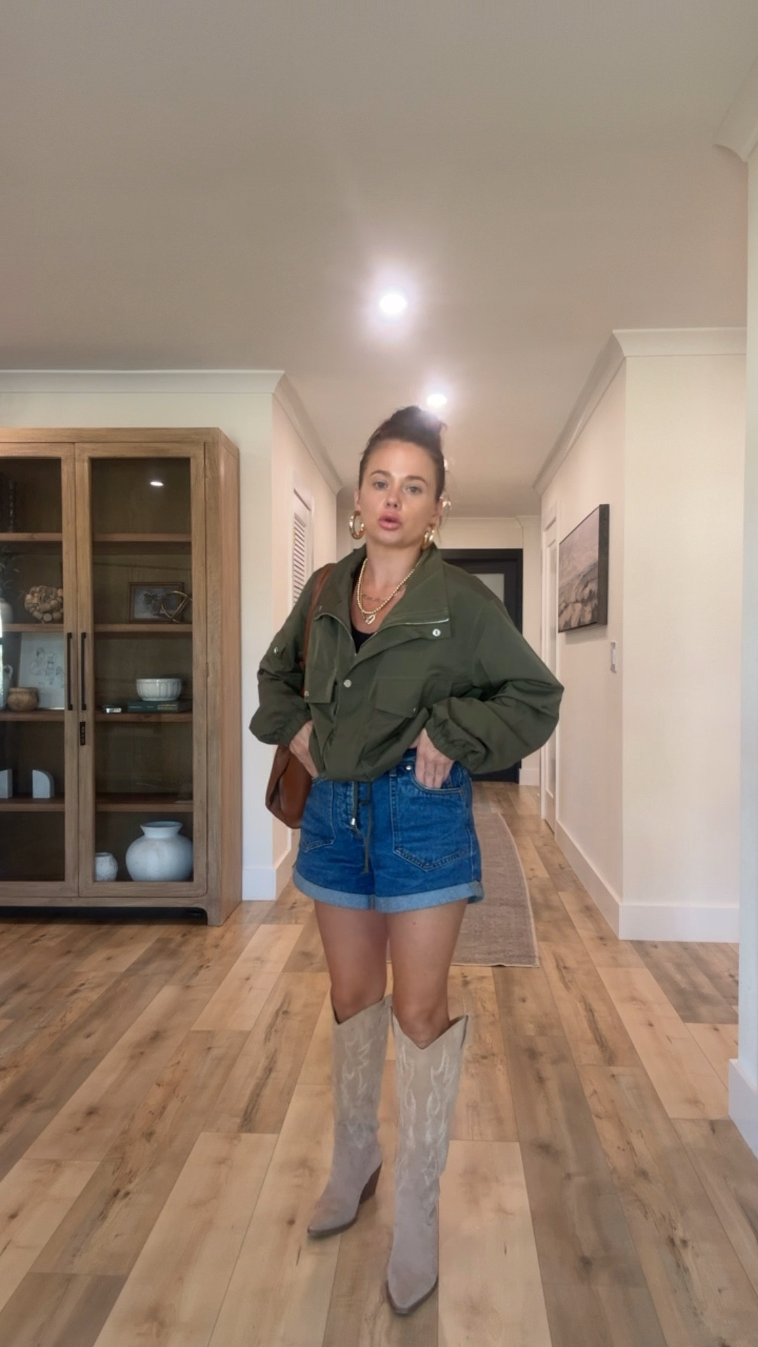 Cute, easy and comfortable outfit! I sized up in jacket for oversized fit (m) and not necessary - it’s already oversized!! Shoes run TTS and they are soooo comfortable!! They were a staple for me last year!! 

#LTKStyleTip #LTKFindsUnder50 #LTKSaleAlert