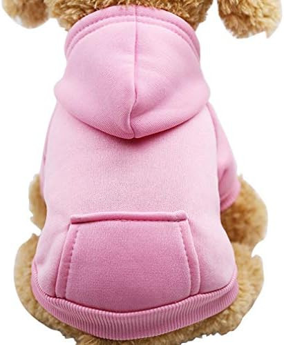 Jecikelon Winter Dog Hoodie Sweatshirts with Pockets Warm Dog Clothes for Small Dogs Chihuahua Co... | Amazon (US)
