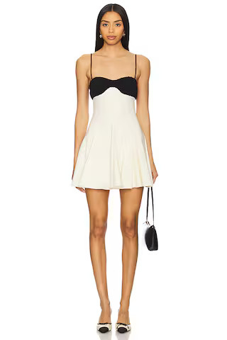 Lovers and Friends Eloise Mini Dress in Black & Ivory from Revolve.com | Revolve Clothing (Global)
