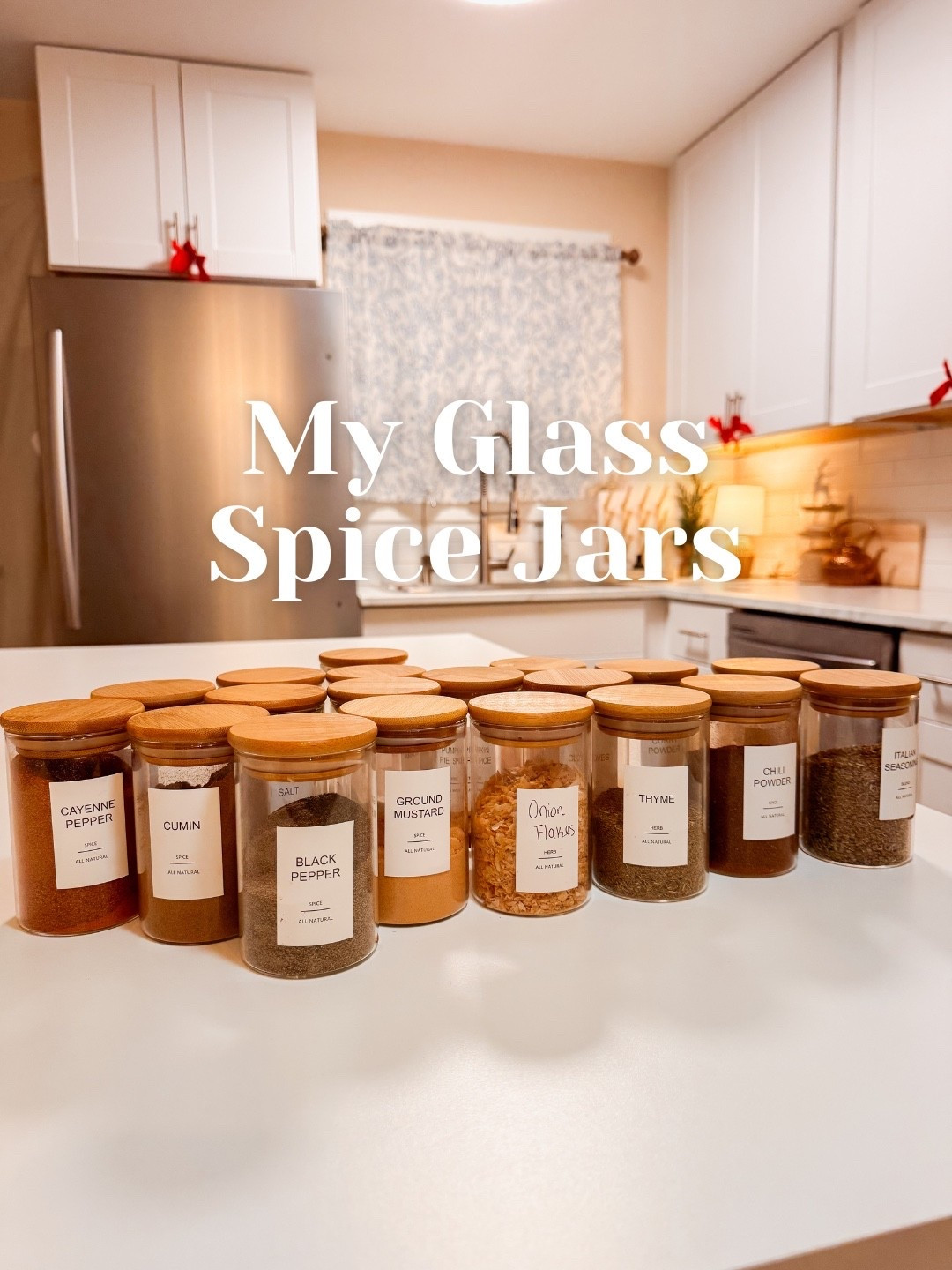 Beautiful Glass Spice Jars w/labels 🌶️

#LTKmomlife #LTKGiftGuide #LTKHoliday