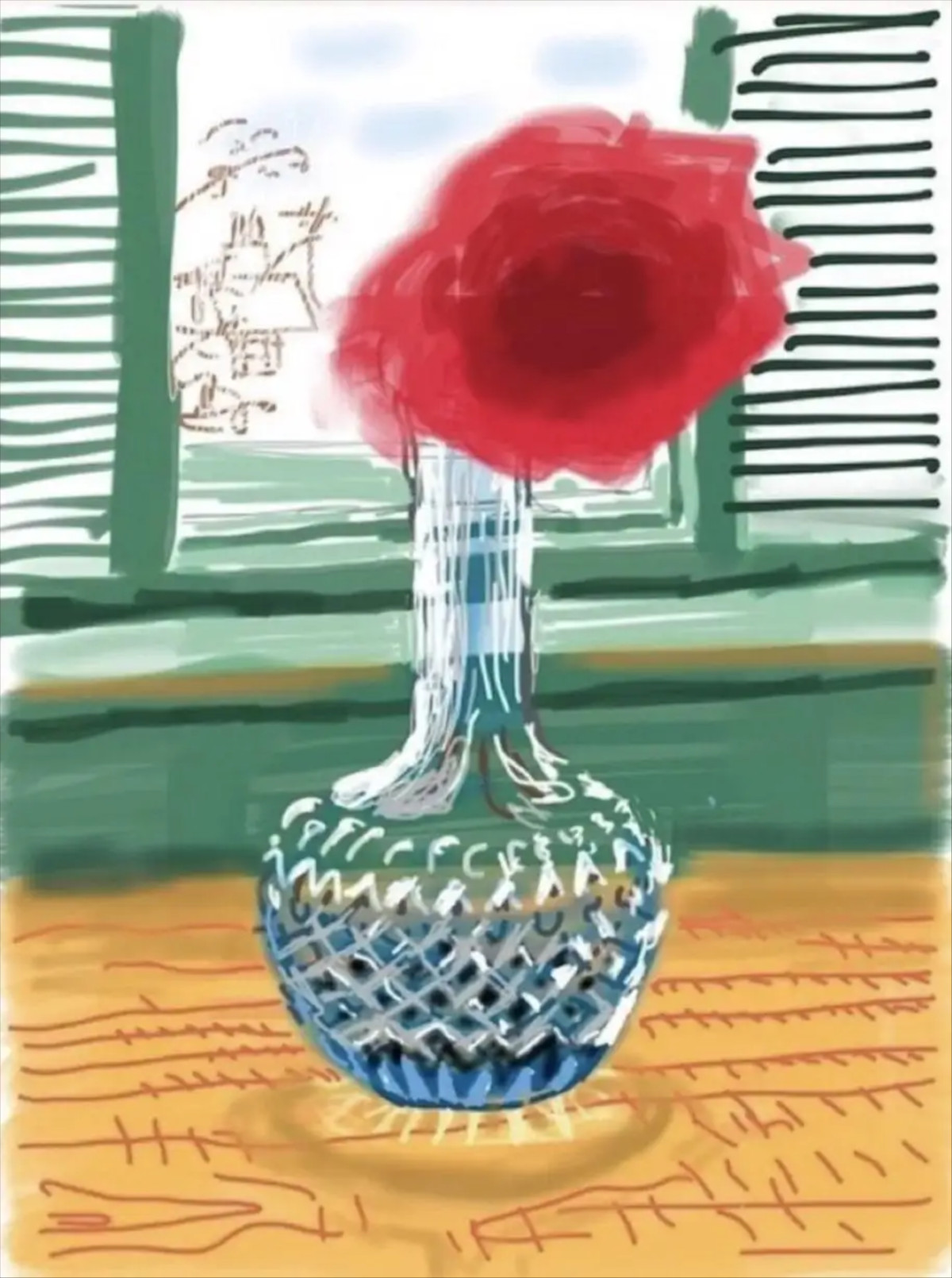 iPad Drawing No.281 (23rd July 2010) by David Hockney