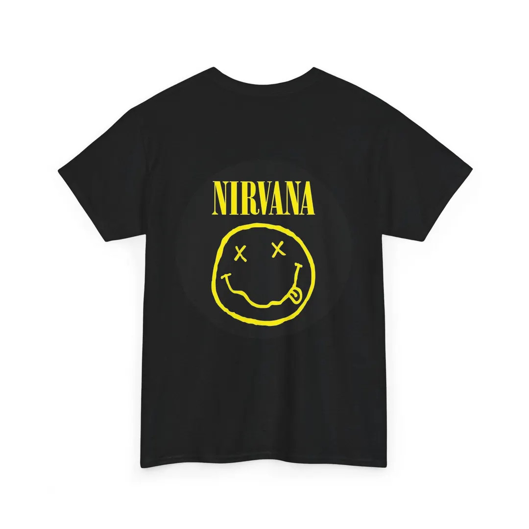 Nirvana Smiley Logo T-shirt | Band Tee, Rock Music Shirt - Etsy | Etsy (Global)