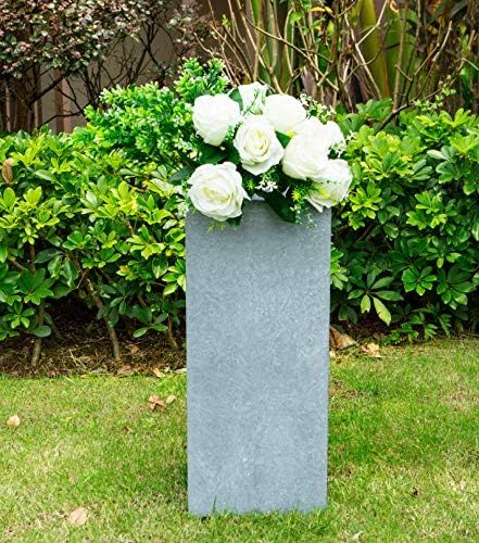 Kante RF0002A-C60611 Lightweight Concrete Modern Rectangle Outdoor Planter, Slate Gray | Amazon (US)