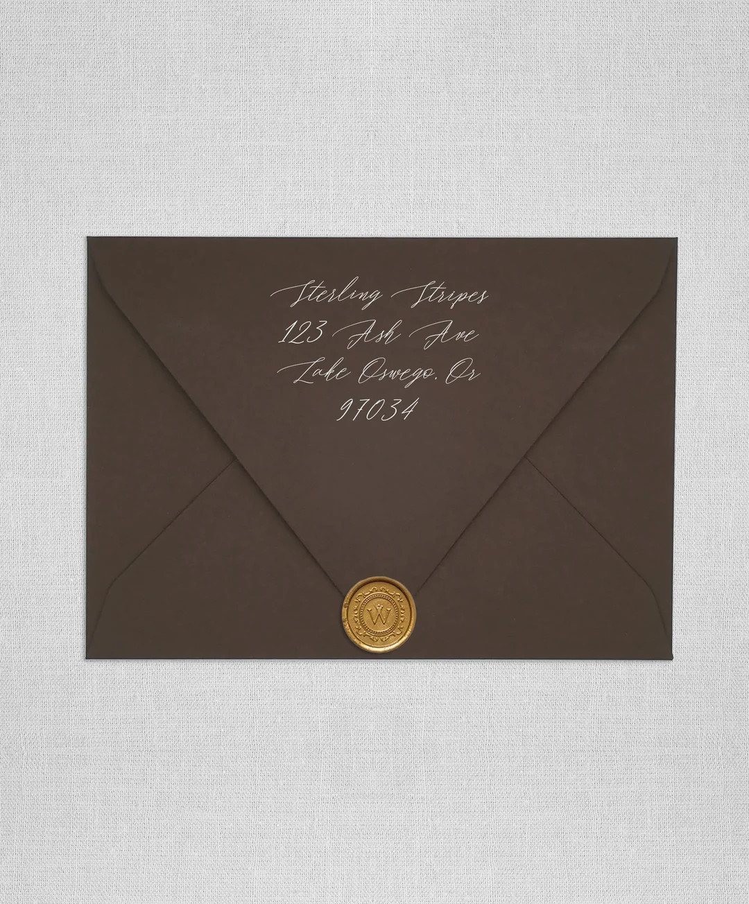 Dark Brown Wedding Envelopes Pointed Flap Envelopes - Etsy | Etsy (US)