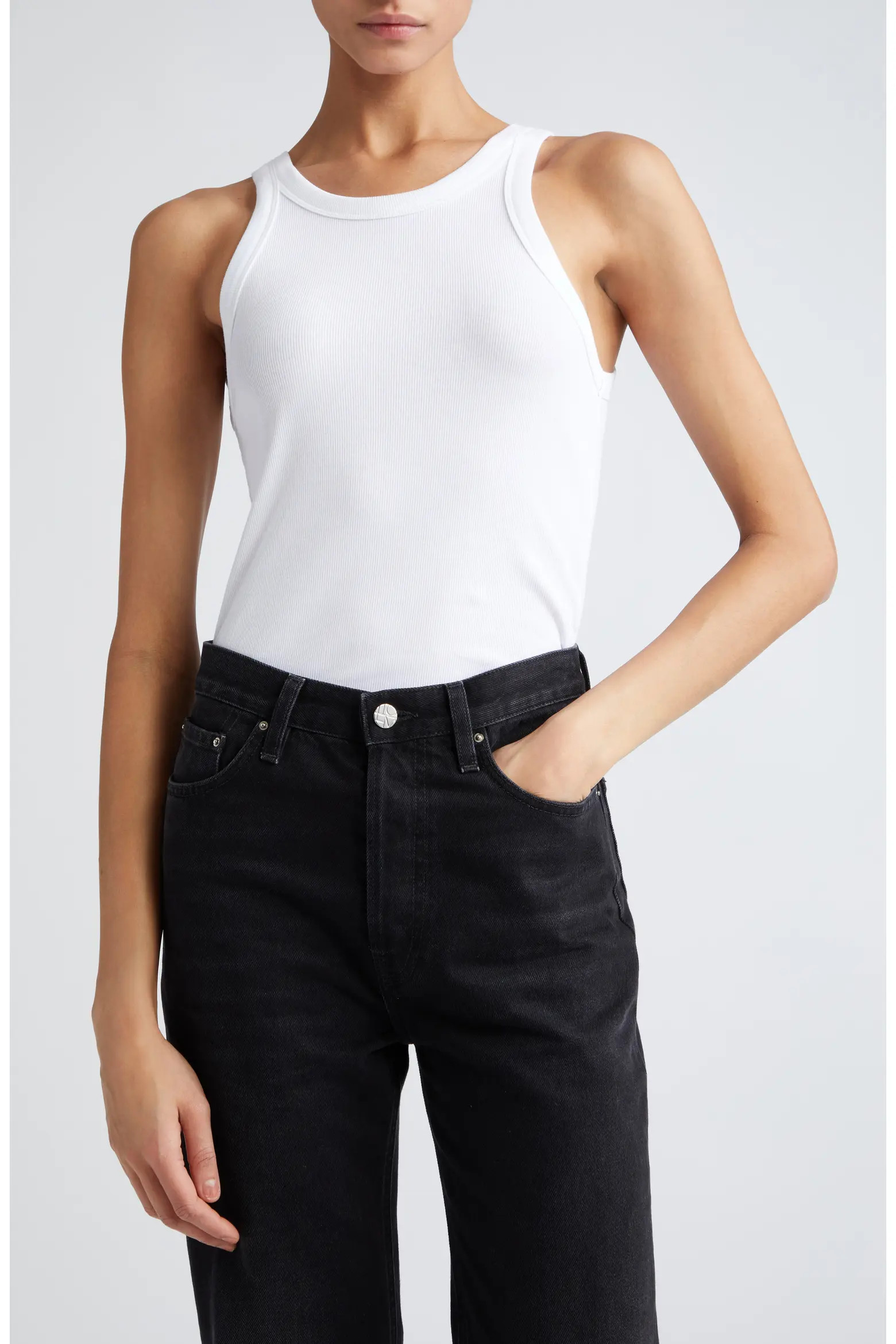 Totême Espera Rib Stretch Organic Cotton Tank (Women) | Nordstrom | Nordstrom