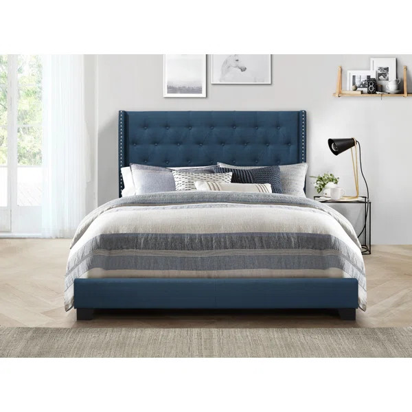 Aadvik Tufted Upholstered Low Profile Standard Bed | Wayfair North America