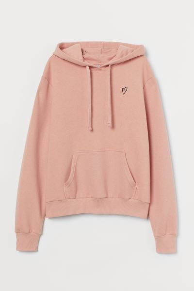 Soft, long-sleeved sweatshirt with a jersey-lined drawstring hood, kangaroo pocket, and ribbing a... | H&M (US + CA)