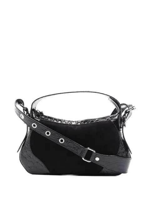 BY FAR Yana Suede Shoulder Bag - Farfetch | Farfetch Global