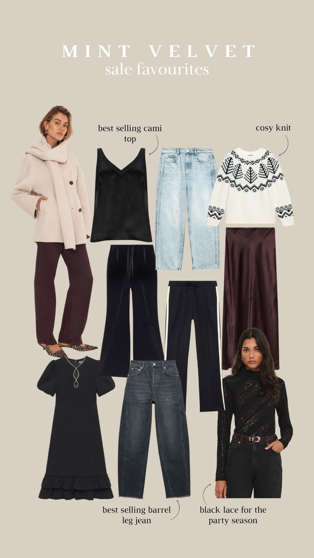 Mint Velvet have 20% off with code "BF20” for Black Friday so here are my favourite selects! 
Knitwear, winter fashion, barrel leg jeans, cami top, denim, layering, outfit ideas  

 

#LTKwinter #LTKCyberWeek #LTKuk