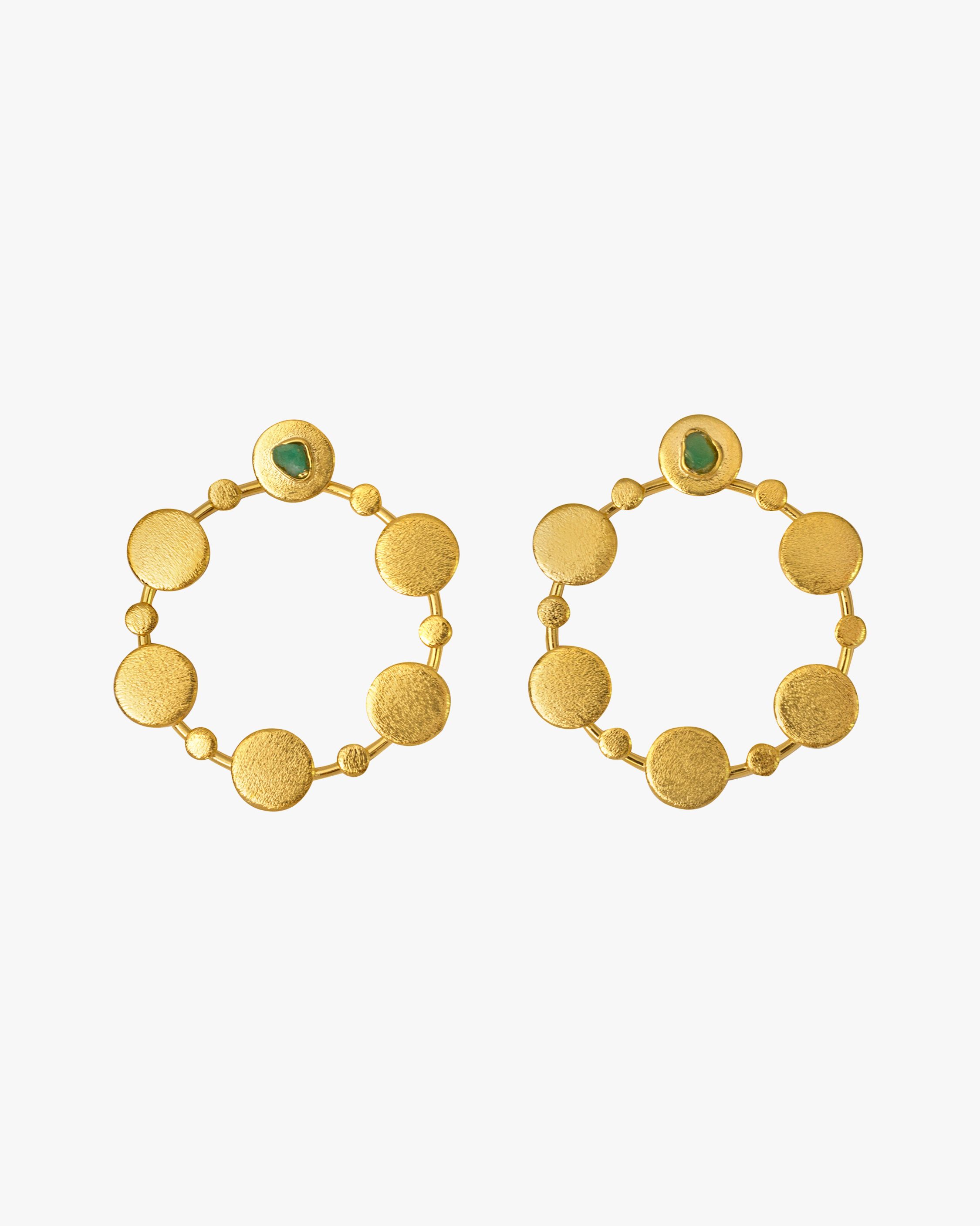 Sophia 2-in-1 Emerald Earrings | Olivela