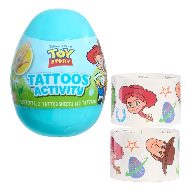 Disney and Pixar’s Toy Story Temporary Tattoo Activity Egg – 40 Water-Transfer Tattoos, Easte... | Walmart (US)