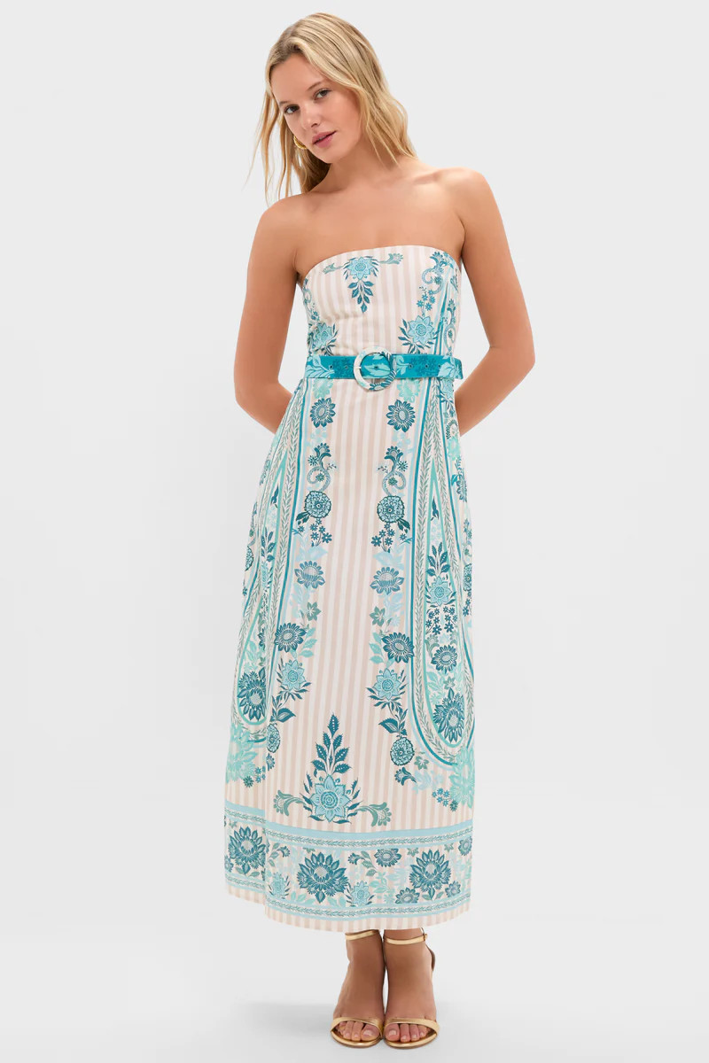 Paisley Stripe Dalton Midi Dress | Tuckernuck (US)