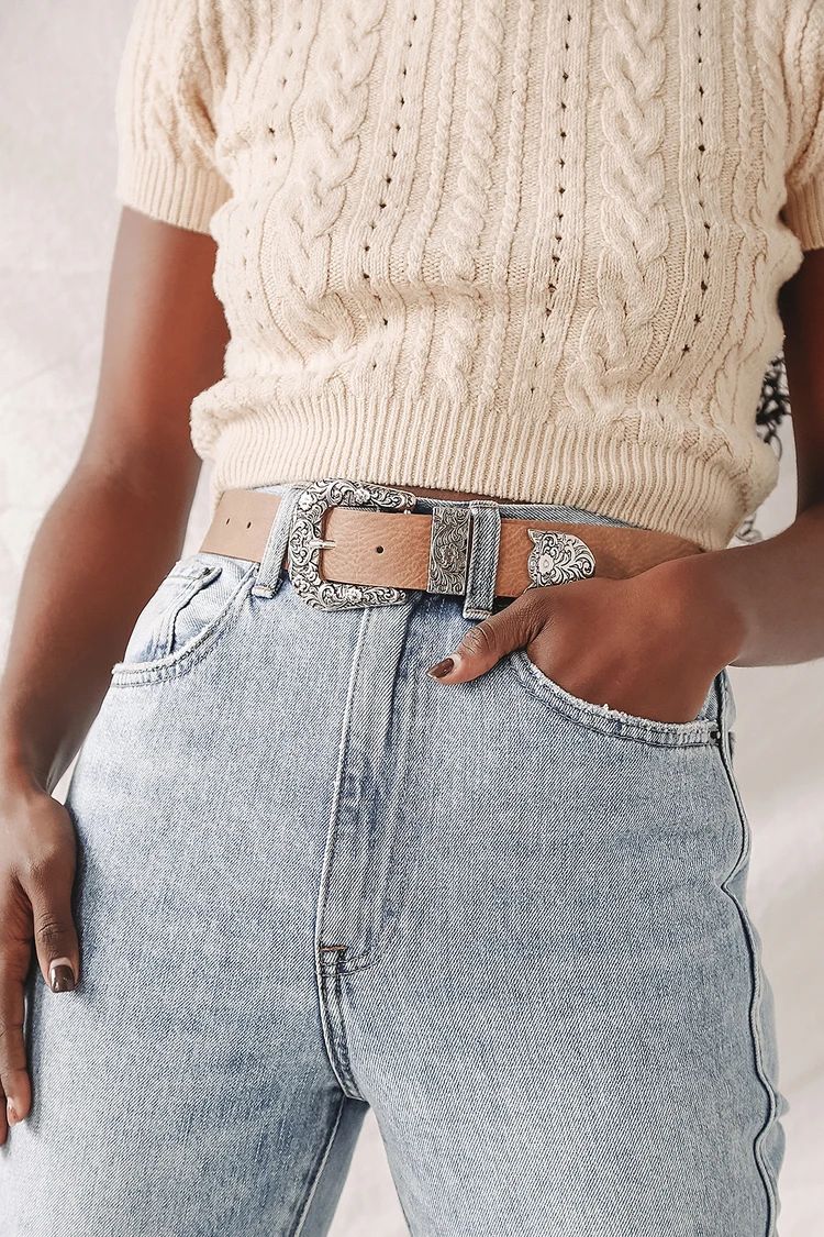 Ride Along Brown and Silver Belt | Lulus (US)