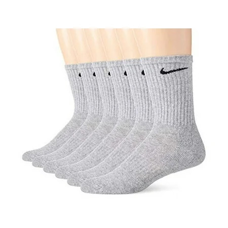 Nike Everyday Cushion Crew Socks Unisex Nike Socks Dark Grey Grey Size Large | Walmart (US)