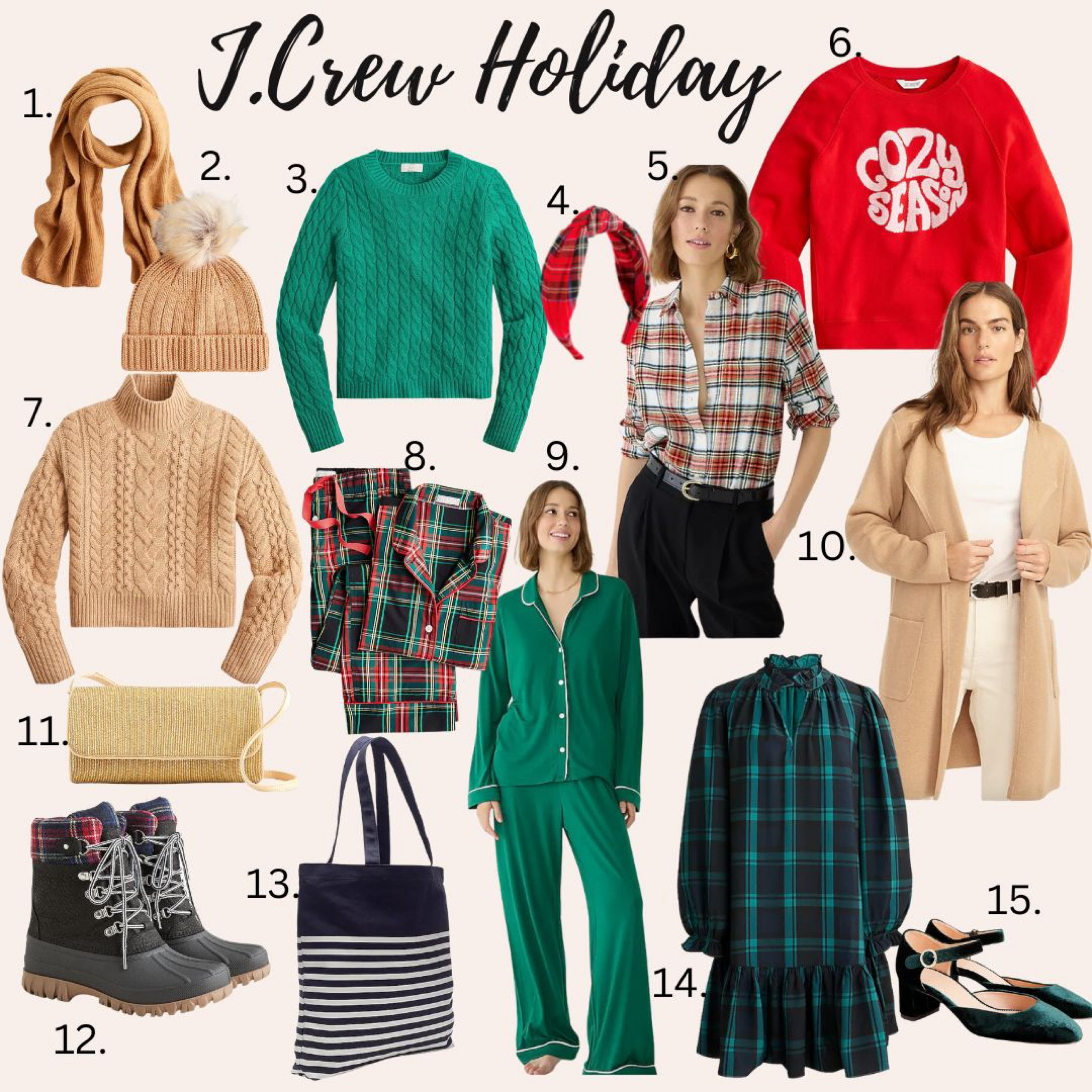 JCrew Holiday gifts! 
Pajamas 
Sweaters
Boots
Dresses
Coats 


#LTKSeasonal #LTKhome #LTKHoliday