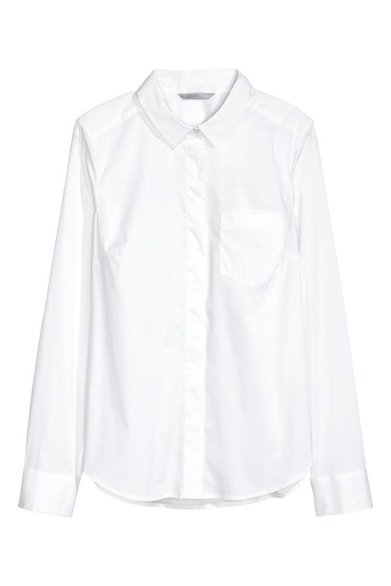 H&M Fitted Shirt $19.99 | H&M (US)