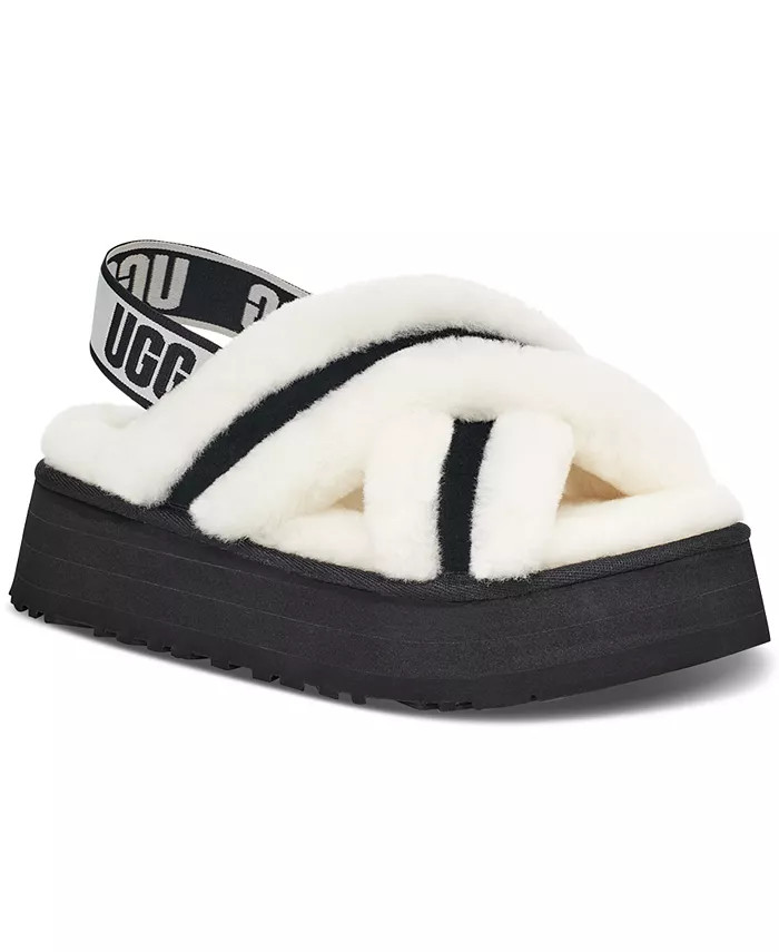 UGG® Disco Open-Toe Slip-On Platform Cross Slide & Reviews - Sandals - Shoes - Macy's | Macys (US)