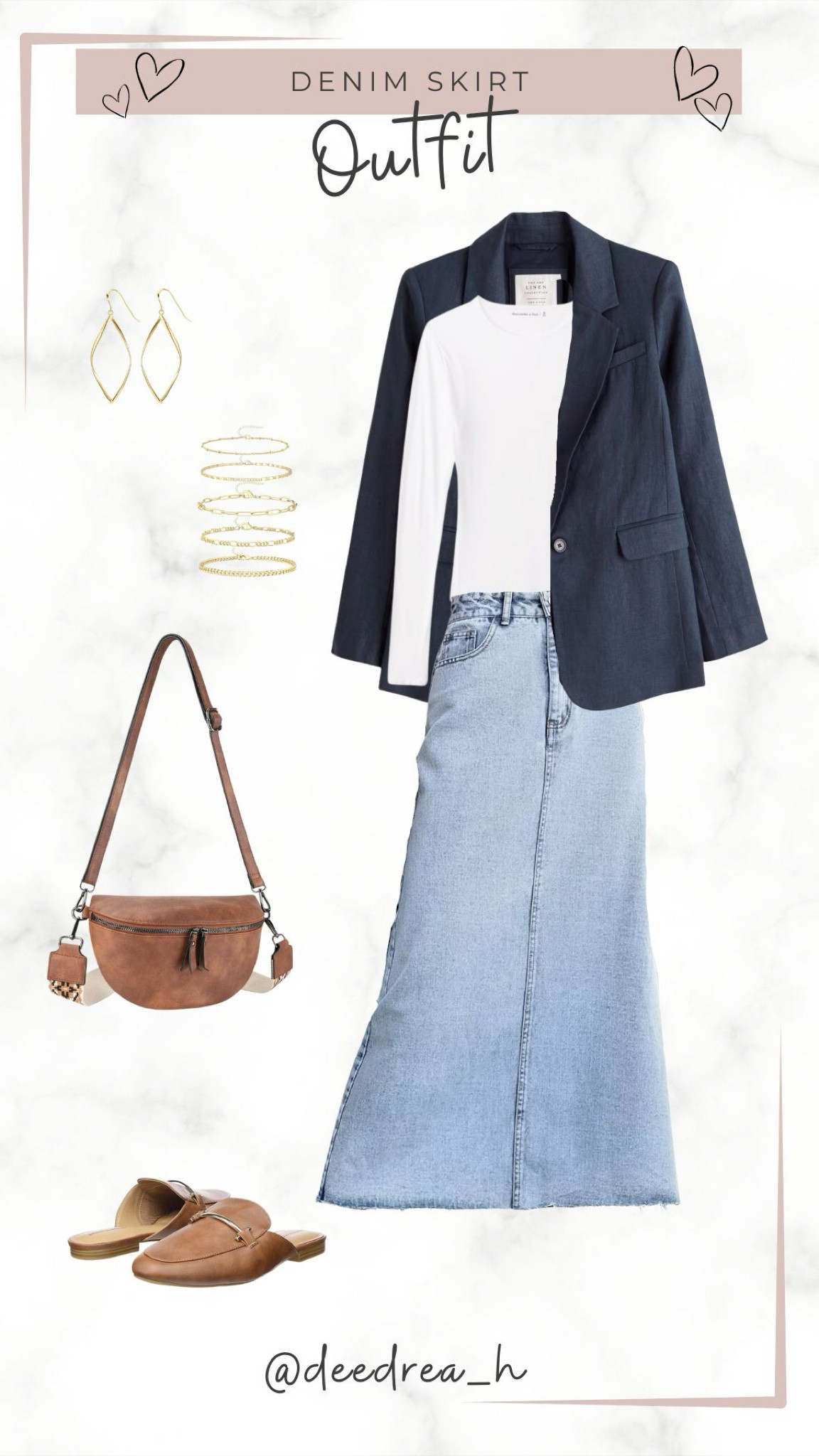 Rocking the denim skirt trend with confidence and style. 

#LTKworkwear #LTKstyletip #LTKMostLoved