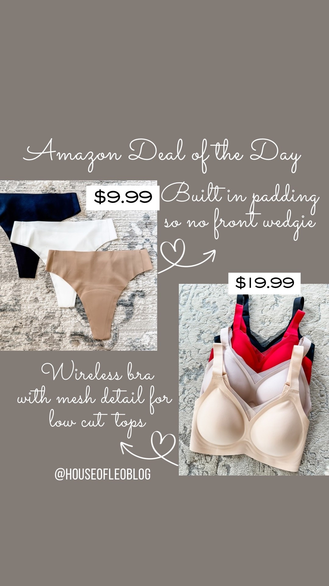 Amazon bras, wireless bras, thongs. Amazon deals.

#LTKSaleAlert
