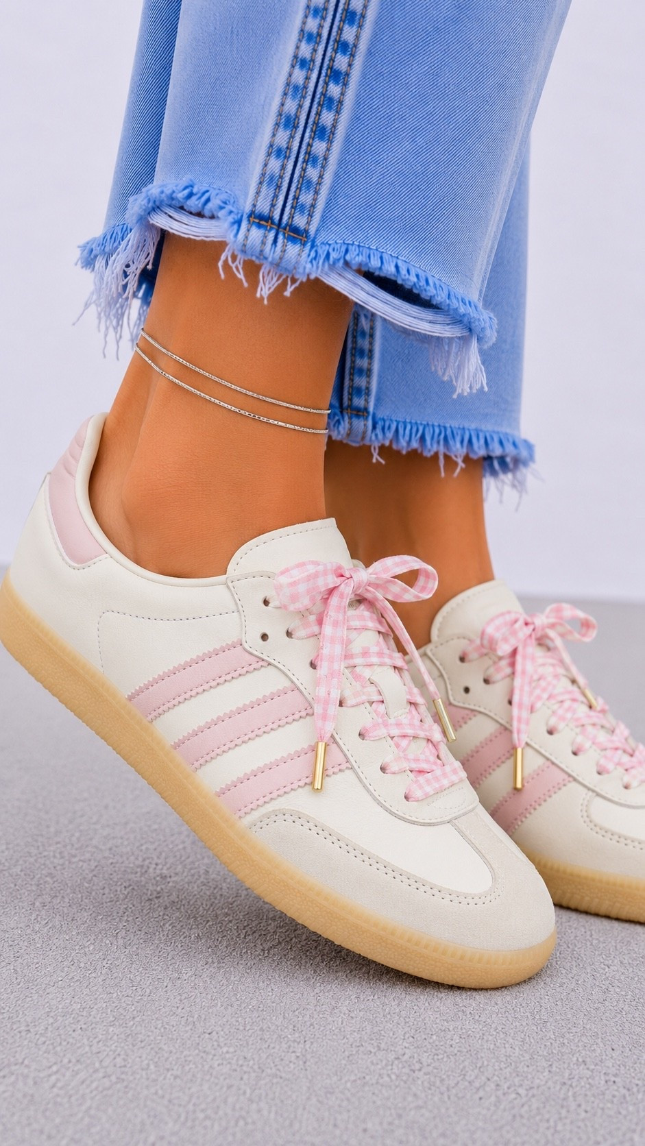 When Adidas launches it in the prettiest pink and then you add kingdom shoelaces add

#LTKgrwm #LTKootd #LTKmomlife