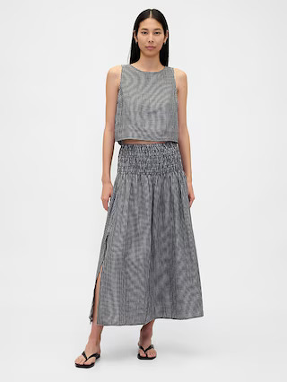 Cotton Gauze Smocked-Waist Maxi Skirt | Gap (US)