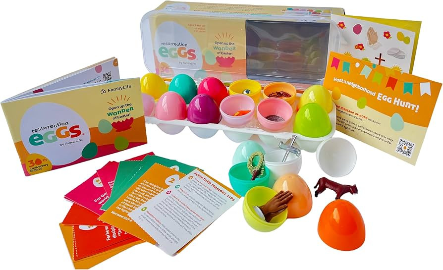 Amazon.com: FAMILYLIFE Resurrection Eggs 30th Anniversary Edition – 12 Piece Easter Eggs Set wi... | Amazon (US)