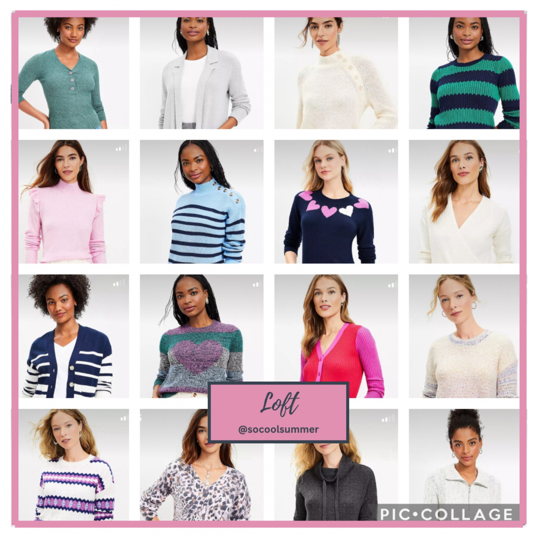 Sweaters at Loft’s President’s Day Sale. 40-75% off.

Check out the animal print and that girlfriend cardigan that comes in several good colors! 
#hocsummer #coolsummer #lightsummer #softsummer #pastelsummer #darksummer #brownsummer #sweetpeasummer #summerpalette #summerfinds


#LTKworkwear #LTKfindsunder100 #LTKsalealert