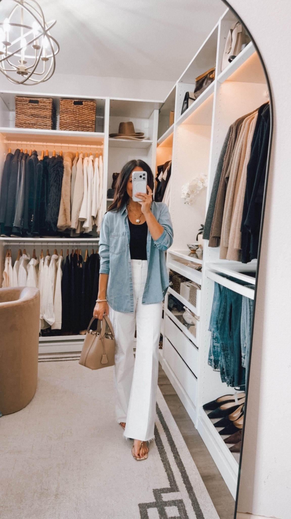 Chambray shirt on repeat. Mine from J.crew may be sold out but linked one identical at a better price point 

#LTKootd #LTKOver40