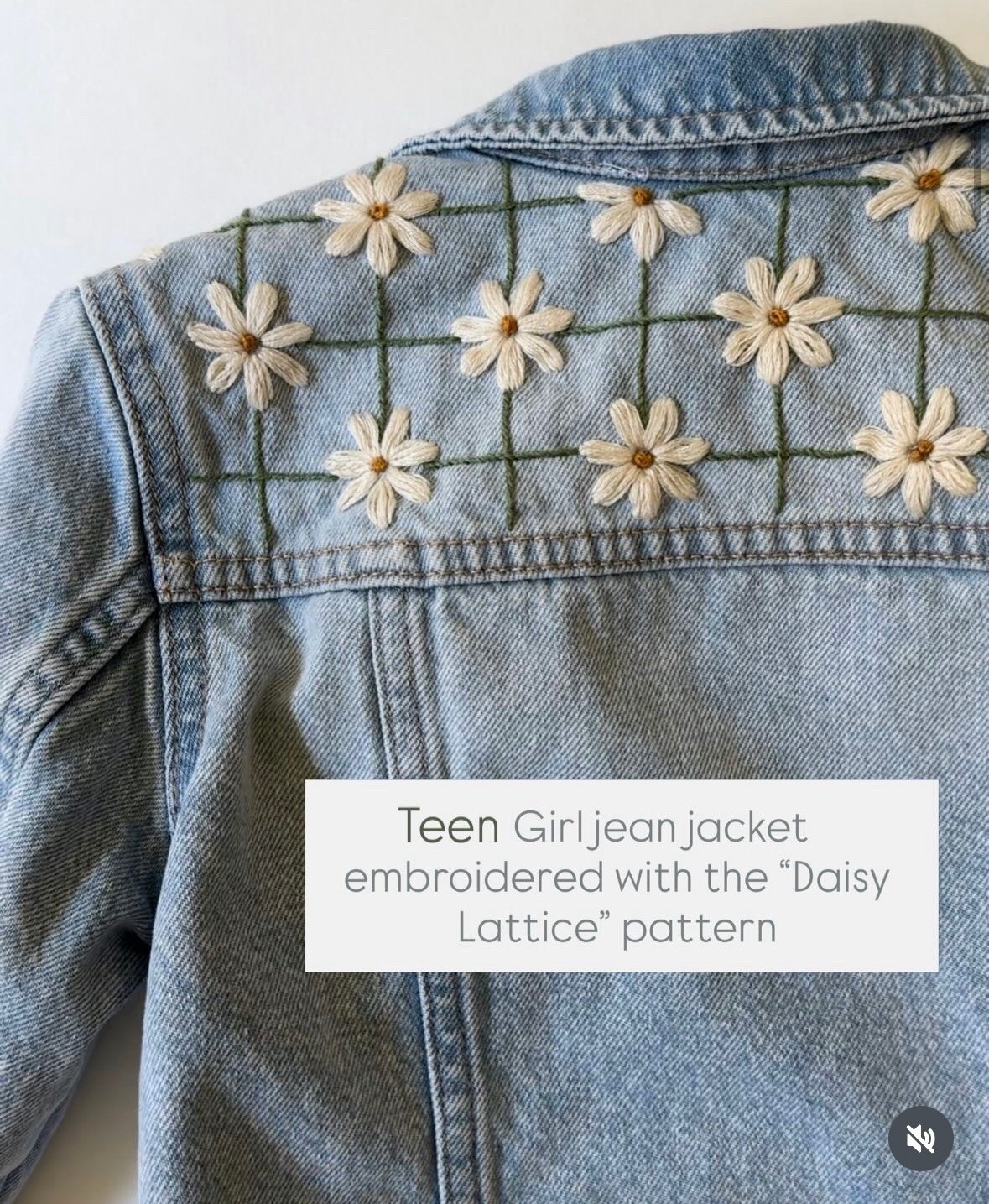 Embroidered Jean jacket. Denim