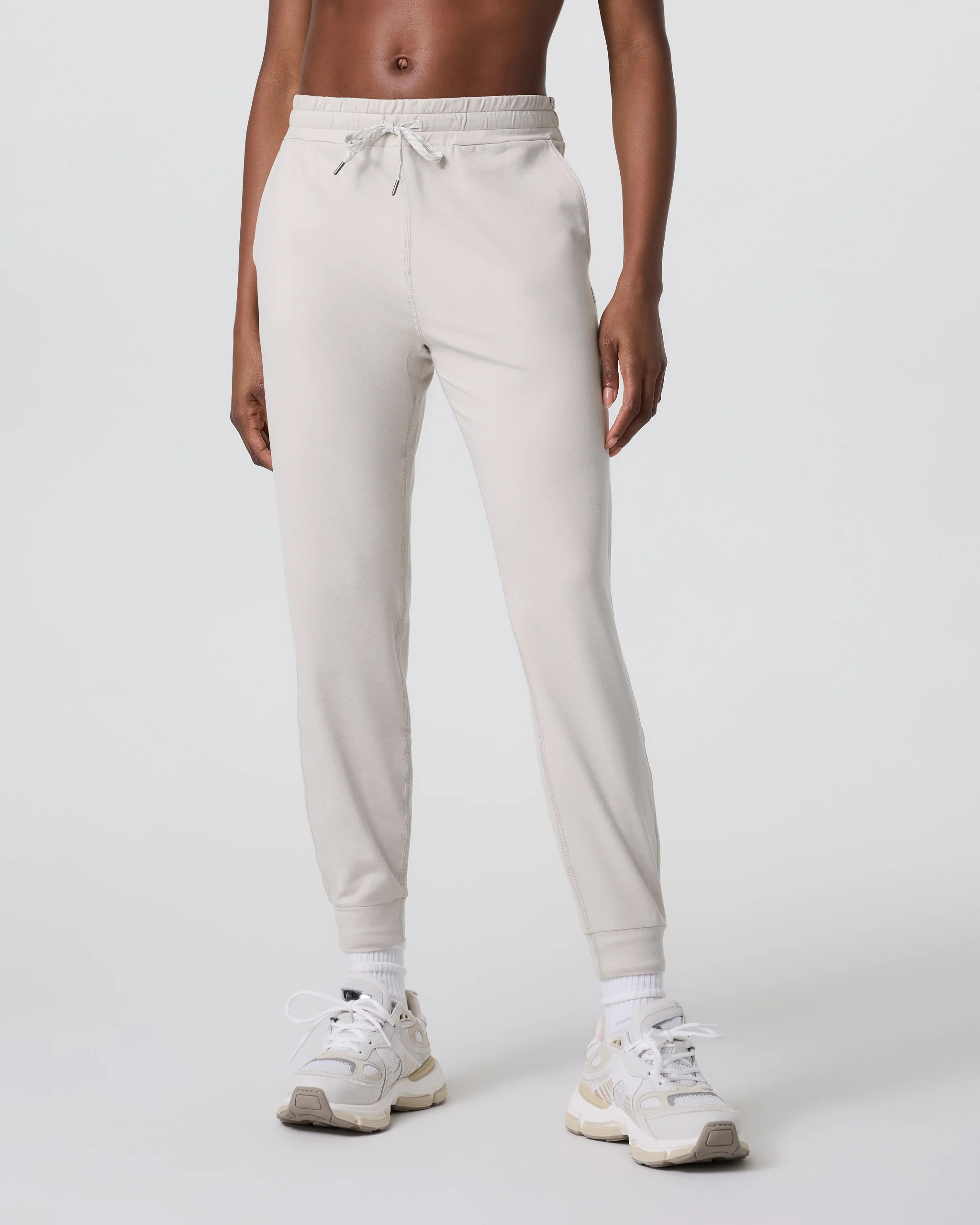 Performance Jogger - Long | Ecru Heather | Vuori | Vuori Clothing (US & Canada)