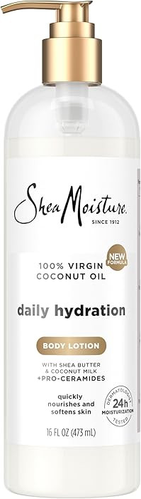 SheaMoisture Daily Hydration Body Lotion with 100% Virgin Coconut Oil, Shea Butter, Coconut Milk ... | Amazon (US)