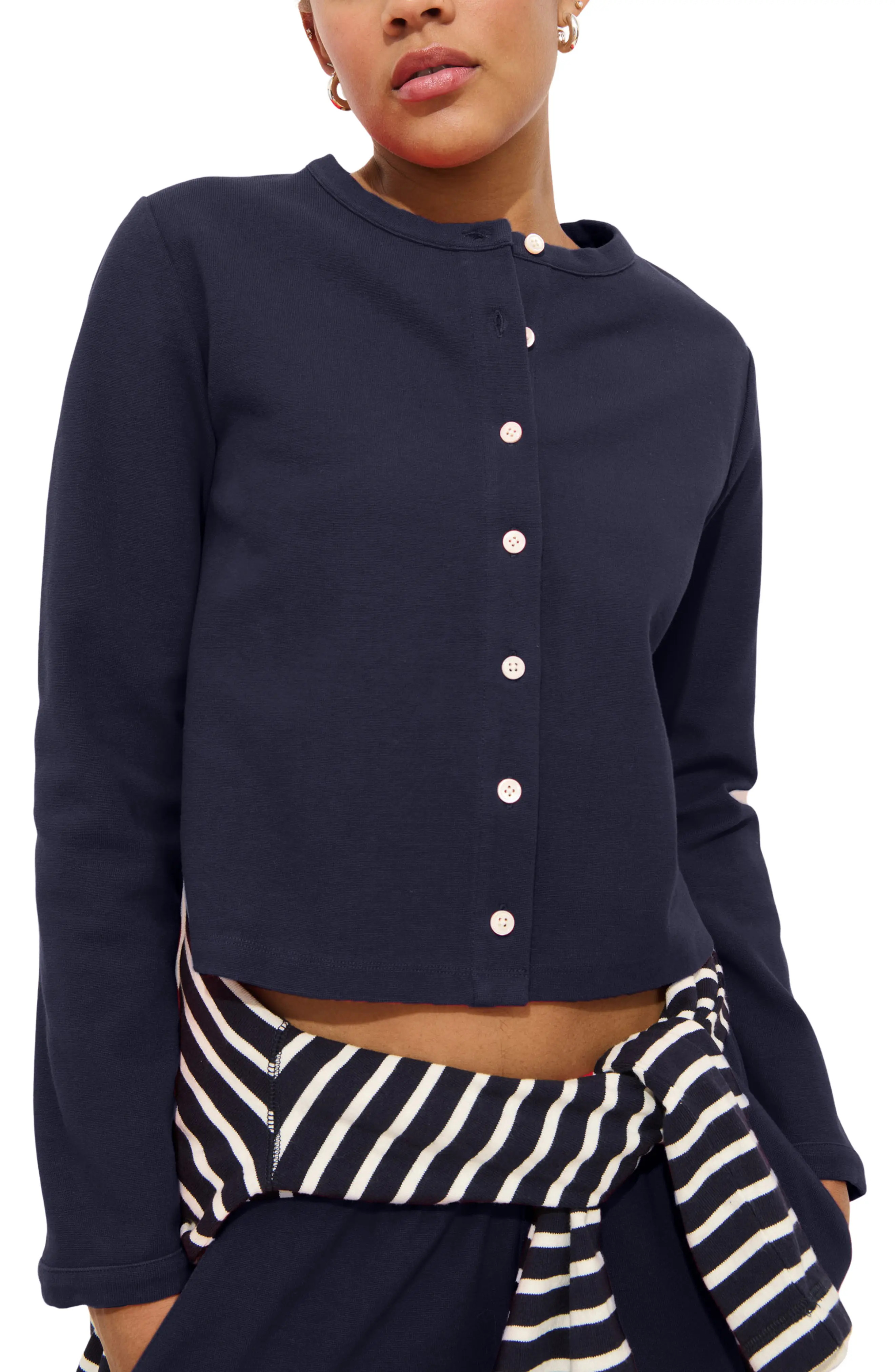 Coco Sport Stretch Cotton Cardigan (Women) | Nordstrom | Nordstrom