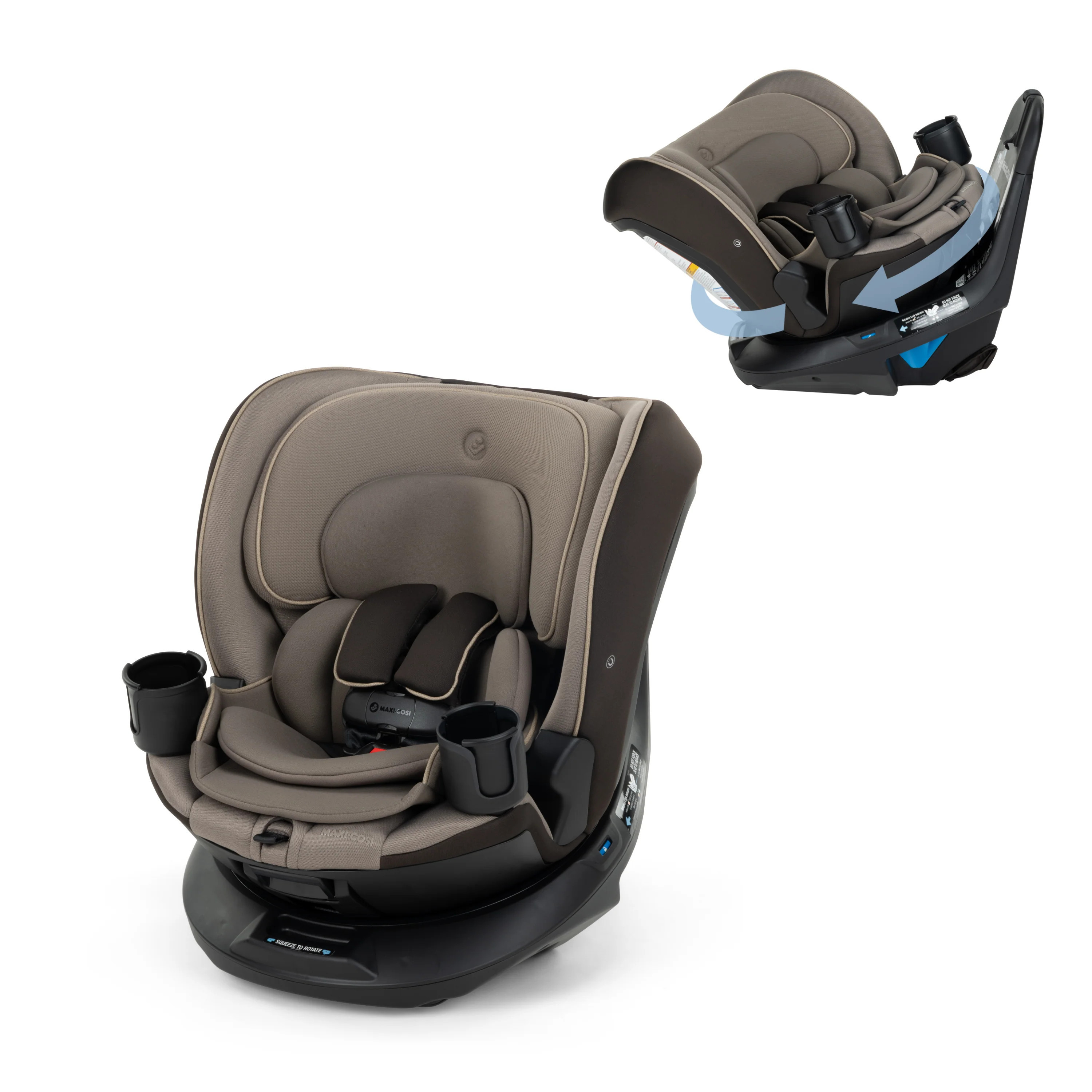 Andi 360° Rotating All-in-One Convertible Car Seat - Truffle | Maxi-Cosi