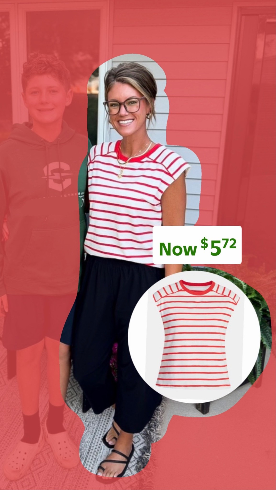 Walmart tees less than $6!! 
Wearing size small

#LTKSeasonal #LTKOver40 #LTKSaleAlert