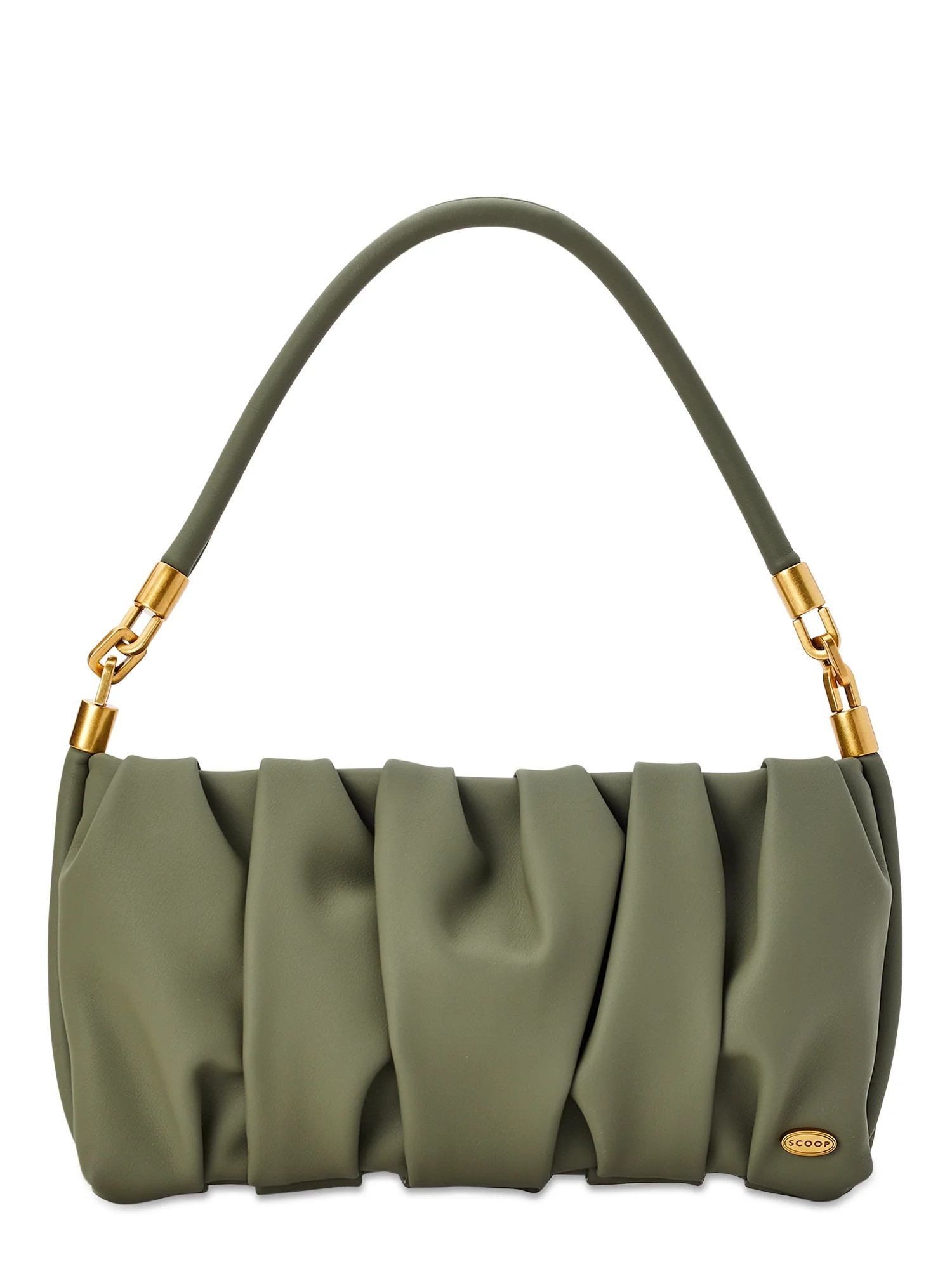 Scoop Women's Ruched Shoulder Bag Green - Walmart.com | Walmart (US)