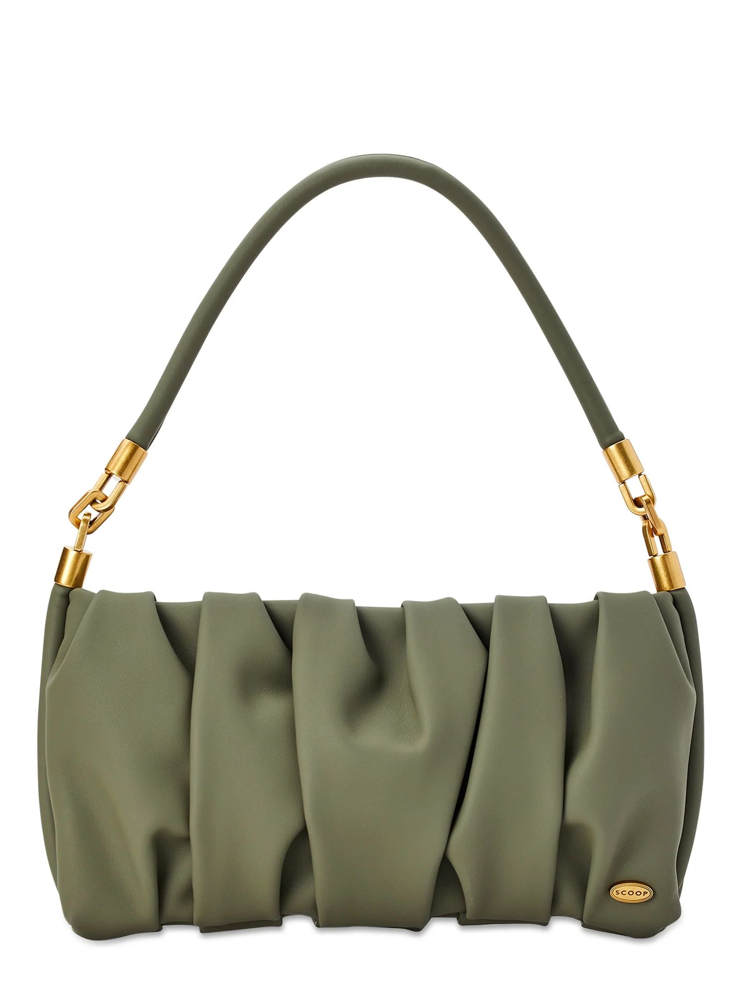 Scoop Women's Ruched Shoulder Bag Green | Walmart (US)