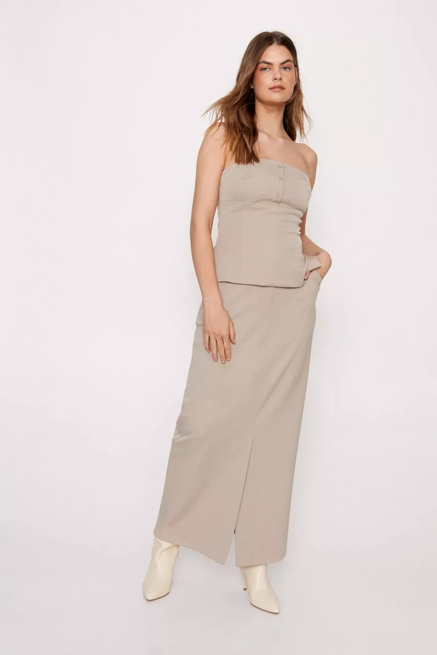 Premium Tailored Maxi Skirt | Nasty Gal US