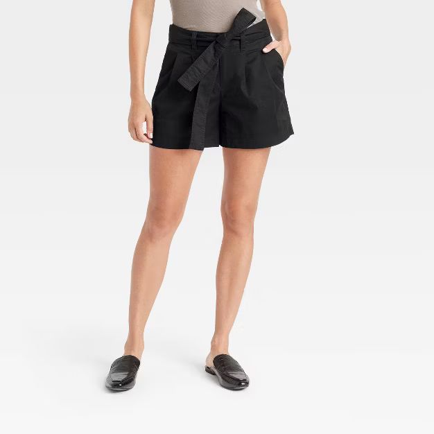 Women's High-Rise Pleat Front Shorts - A New Day™ | Target