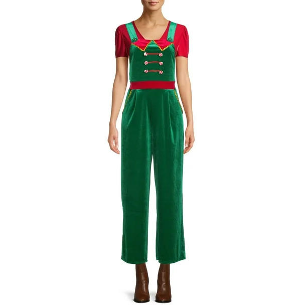 No Boundaries Juniors’ Christmas Jumpsuit - Walmart.com | Walmart (US)