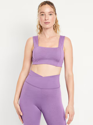 Light Support CloudComfy Bandeau Sports Bra | Old Navy (US)